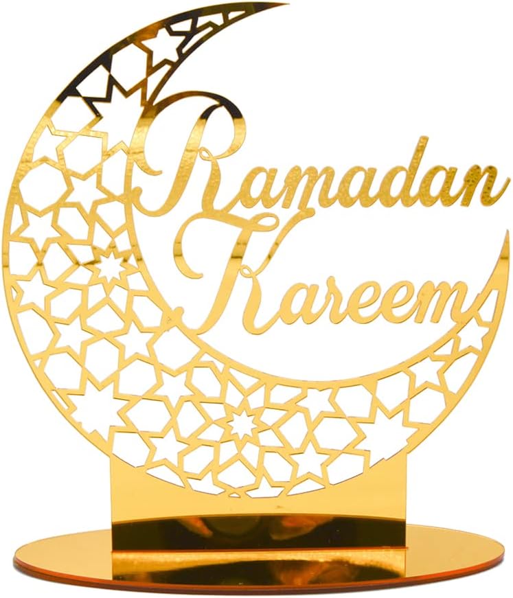 Acrylic Ramadan Tabletop Decor for Musilm Ramadan Mubarak Decorations