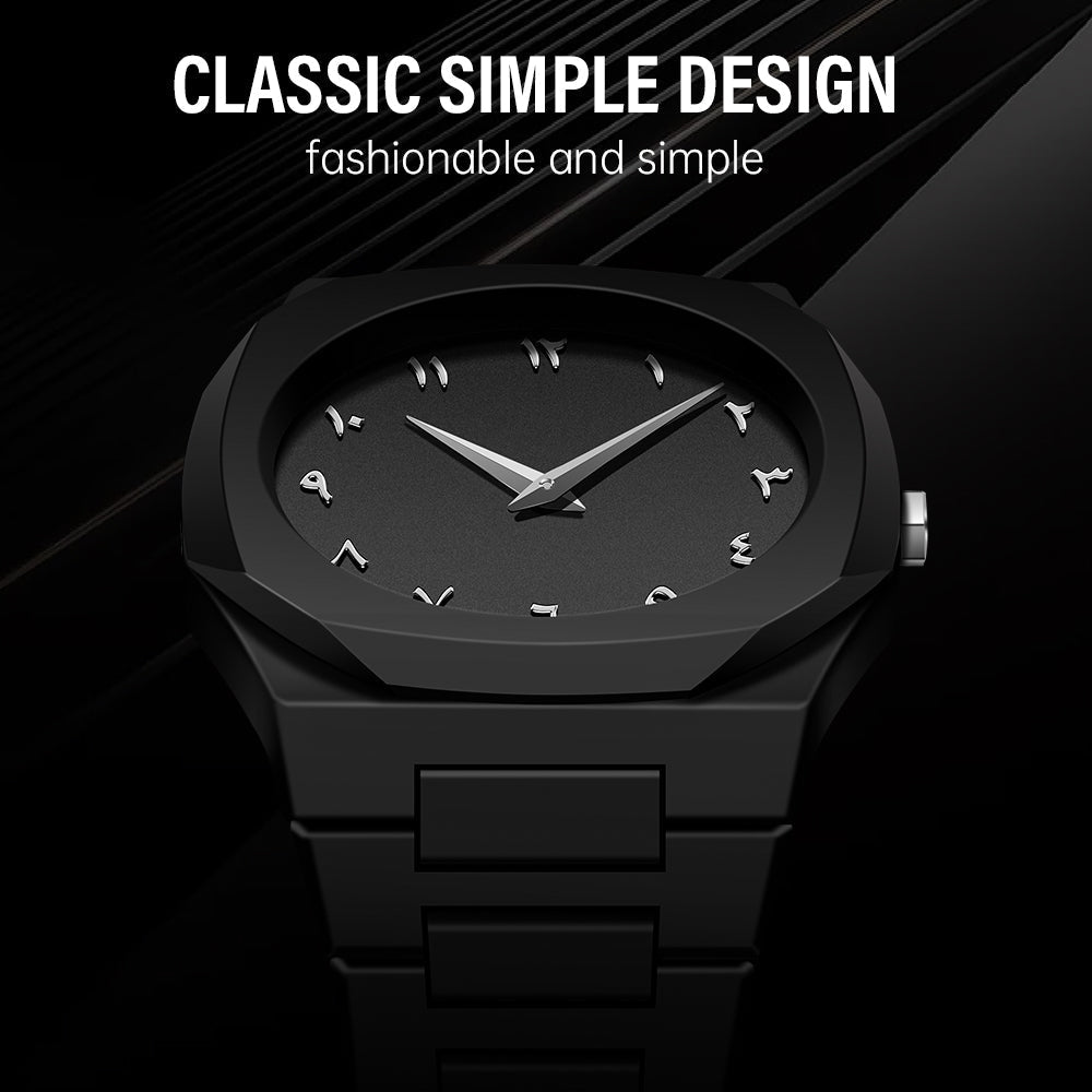Noiraq™ Arabic Matt Black Watch | Limited Edition