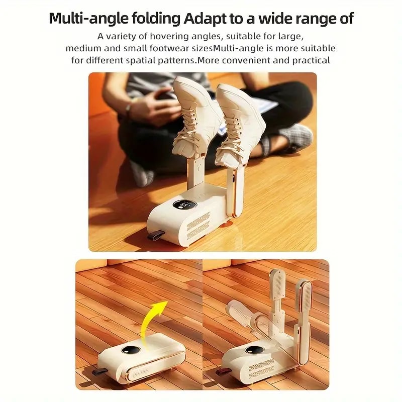 Foldable Shoe Dryer with Deodorizing and Sterilizing Features