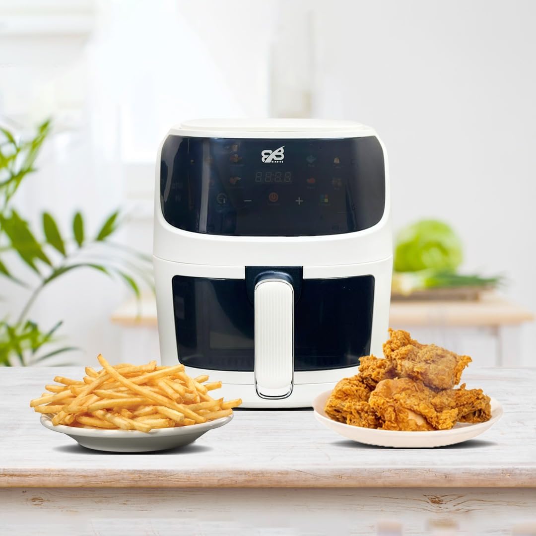 8L Digital Control Air Fryers Visualable Multifunction Electric 2400W   Air Fryers With Touch Screen