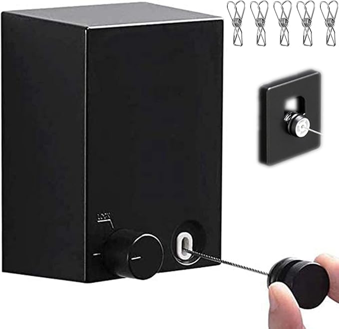 Retractable Clothesline Adjustable Clothes line Retracting Dryer