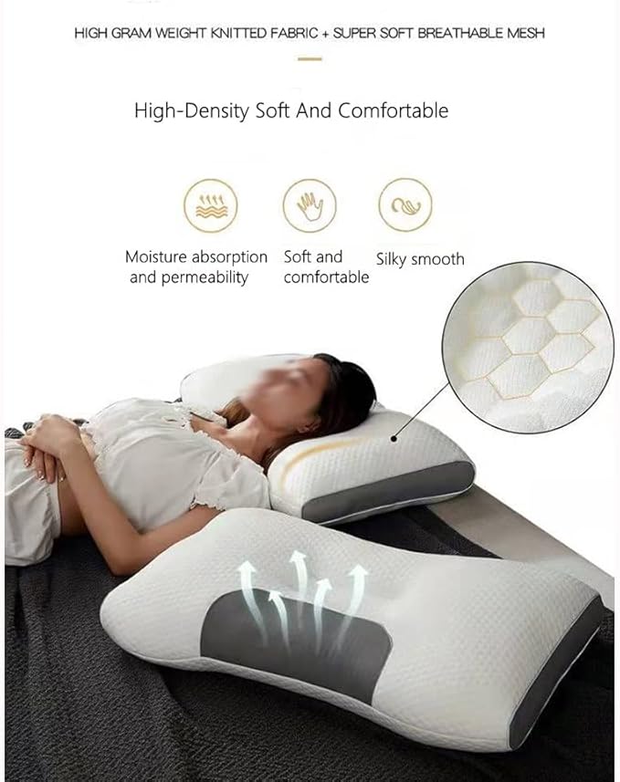 Pillow Cotton Soybean Fiber Pillow Core Neck Protection Help Sleep Bedding