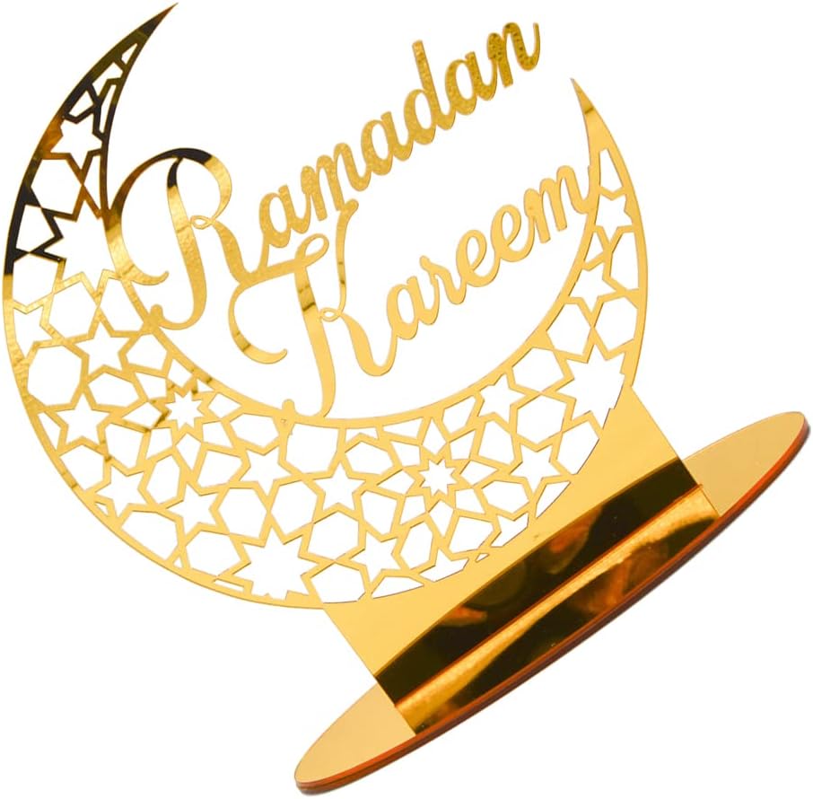 Acrylic Ramadan Tabletop Decor for Musilm Ramadan Mubarak Decorations