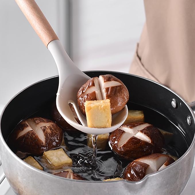 19 Piece Silicone Kitchenware Utensil Set Silicone Kitchen Utensils Set Heat Resistant Non-stick Cooking Tool with Wooden Handles Silicone Cookware Set BPA Free,19pcs Multicolor