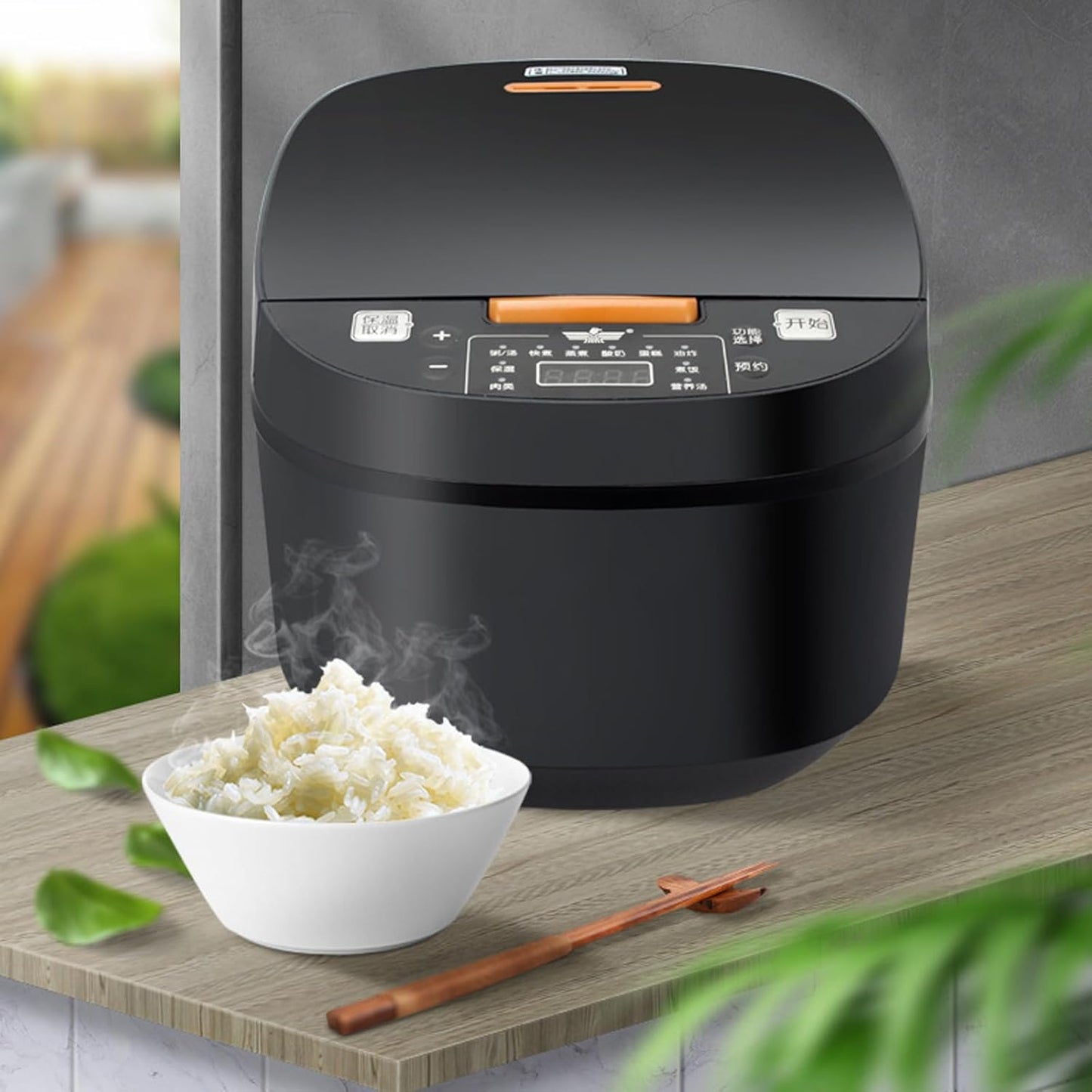 5L Intelligent Rice Cooker Multicooker Grain Cookering Machine With Nonstick Inner Pot For Soups Stews Grains Cereals Meat Cake