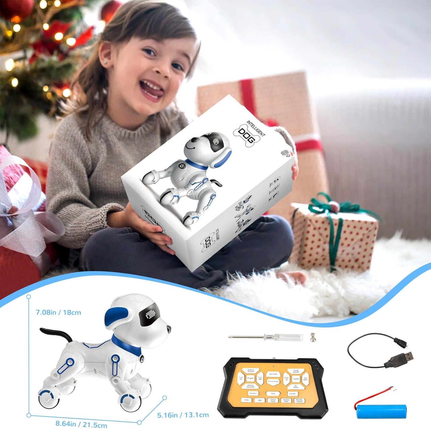 Robot Dog Toys for Kids Remote Control Dogs