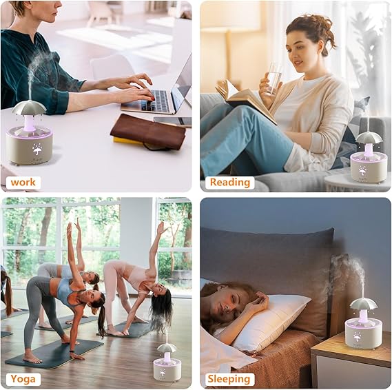 Umbrella Rotating Water Droplet Humidifier