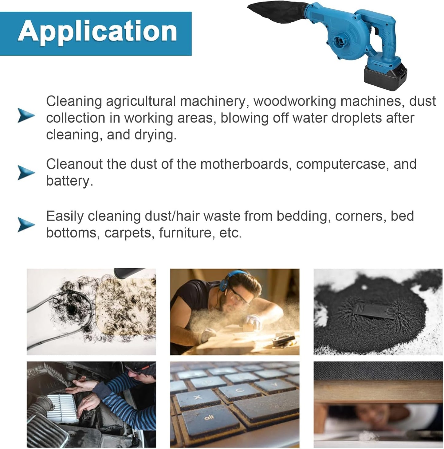 48V Rechargeable Lithium Air Blower