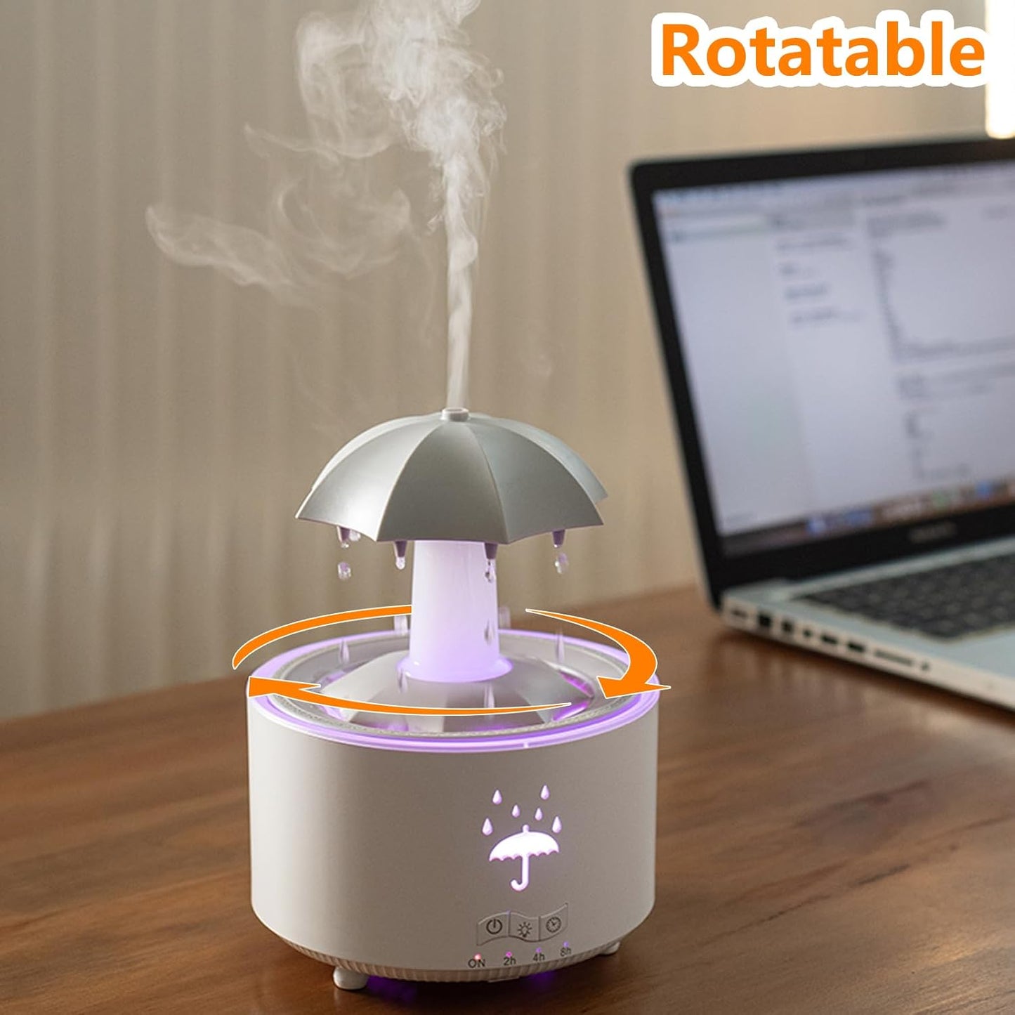Umbrella Rotating Water Droplet Humidifier