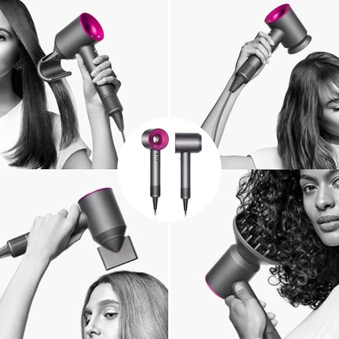 Professional Ionic Hair Dryer Leafless Supersonic Hair Dryer Personal Hair Care Styling Fast Drying Low Noise Blow Dryer for Home, Salon Negative Ion Tool Anion Electric Dryer 5 Blow