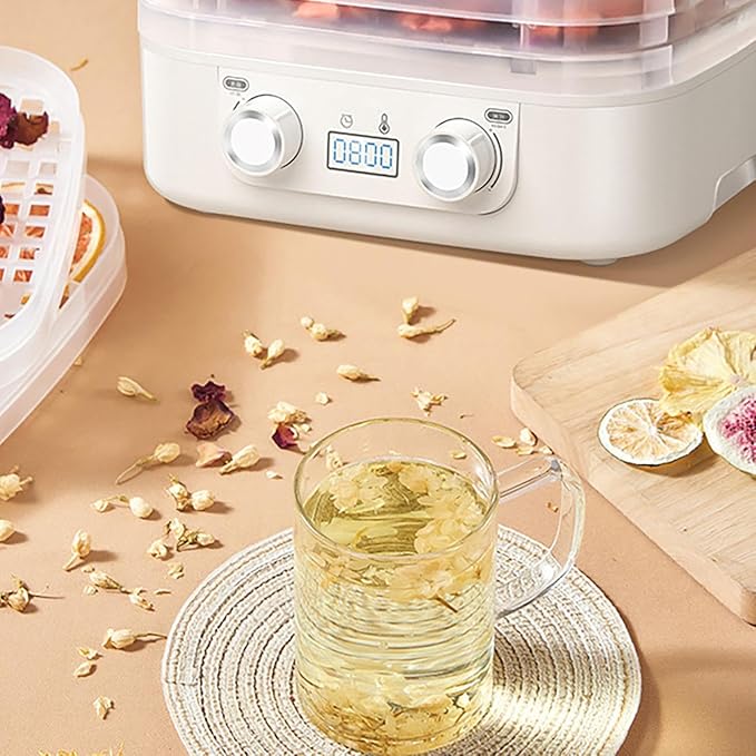 5-Tray Food Dehydrator with Adjustable Temperature, Auto Food Dryer Machine for Food and Jerky, Fruits, Herbs, Veggies