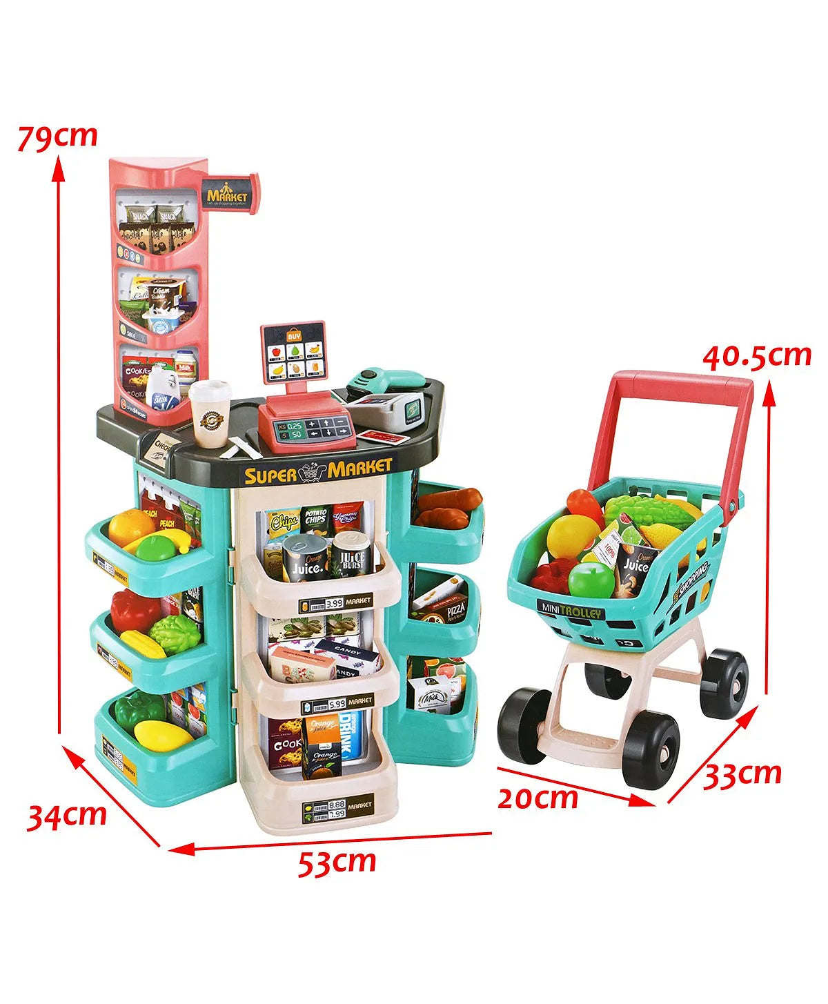 Little Angel Kids Supermarket with Trolley – Fun Pretend Play Set in UAE