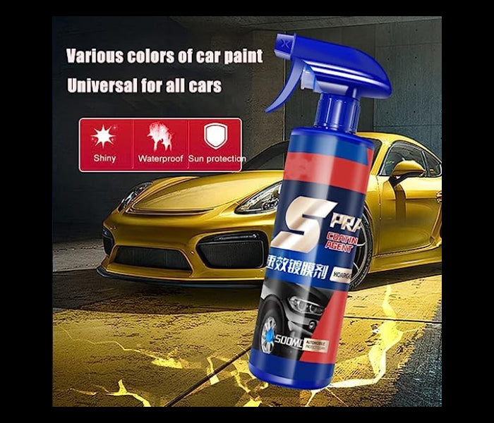 Generic 500ml Automotive Paint Repair Care Ceramic Coating Spray Quick Nano-coating Spray Wax Car Hydrophobic Polish Paint Cleaner