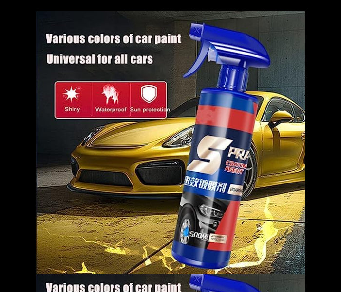 Generic 500ml Automotive Paint Repair Care Ceramic Coating Spray Quick Nano-coating Spray Wax Car Hydrophobic Polish Paint Cleaner