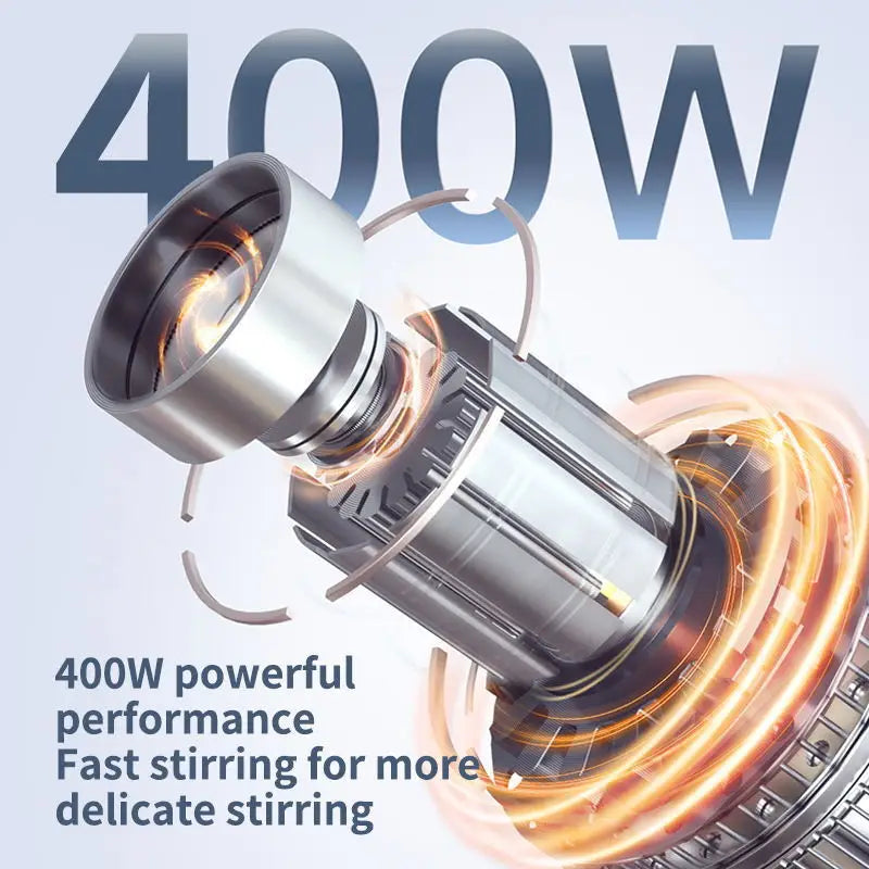 Sokany™ 4-in-1 Low-Noise Blender with Beaker, Chopper, Whisk & Milk Frother