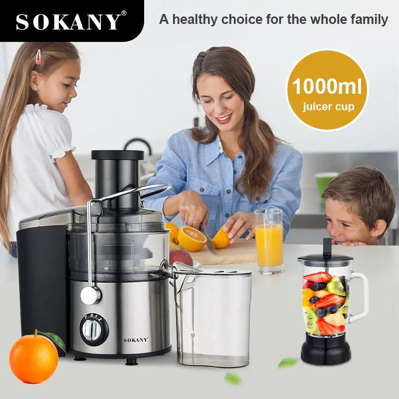 SOKANY SK-4009 4-in-1 Multifunction Juicer with 800W Motor and Stainless Steel Blade